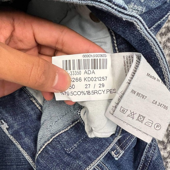 Mavi Ada Jeans Women‎ 27x29 Blue Faded Cuffed Pants Denim Outdoor New - Picture 4 of 9